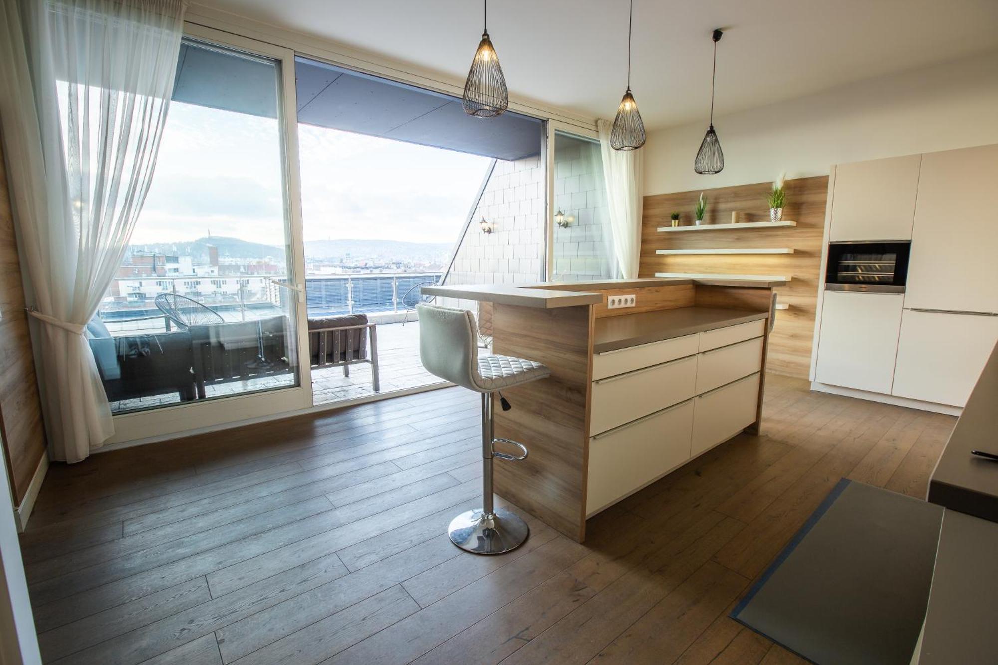 Zoya Luxury Residence Budapest Phòng bức ảnh A modern German kitchen